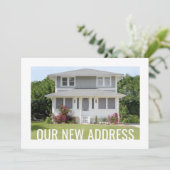 Enige Tekst Nieuw Thuisadres Verandering 2 Foto Ve Aankondiging (Staand voorkant)