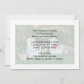 Enige Tekst Nieuw Thuisadres Verandering 2 Foto Ve Aankondiging (Achterkant)