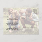 Enige Tekst Nieuw Thuisadres Verandering 2 Foto Ve Aankondigingskaart (Achterkant)