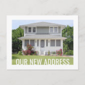 Enige Tekst Nieuw Thuisadres Verandering 2 Foto Ve Aankondigingskaart (Voorkant)