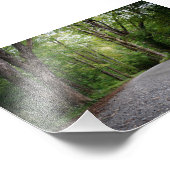 Enige weg naar ergens foto afdruk (Hoek)