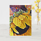 Enige Zonnebloem Kaart (Gele Bloem)