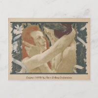 Enigma (1898) Paar Embraing  Briefkaart