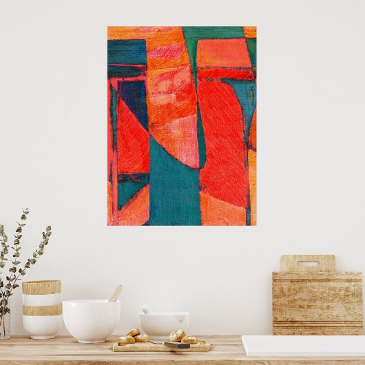 Enigma Colorful Abstract Art Poster (Keuken)