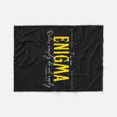 Enigma, de regels gelden gewoon niet fleece deken (Voorkant (Horizontaal))