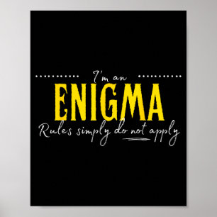 Enigma, de regels gelden gewoon niet  poster