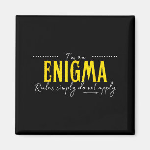 Enigma, de regels zijn gewoon niet van toepassing  magneet