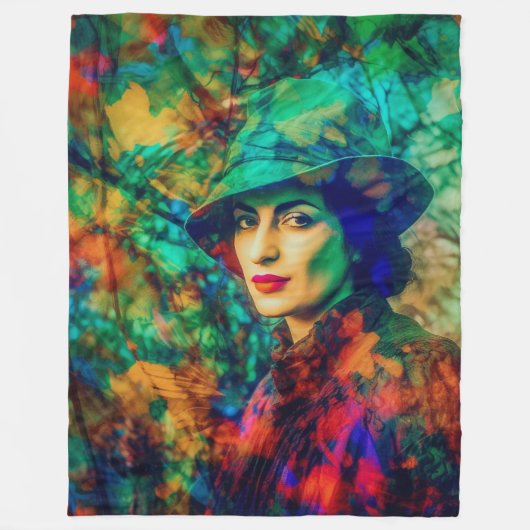 Enigma in de herfst fleece deken (Voorkant)