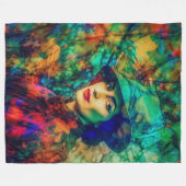 Enigma in de herfst fleece deken (Voorkant (Horizontaal))