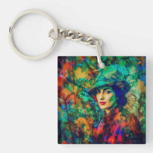 Enigma in de herfst sleutelhanger
