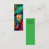 Enigma in het Herfst Bladwijzer Mini Visitekaartje (Voorkant / Achterkant)