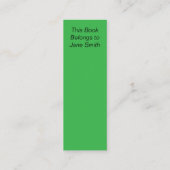 Enigma in het Herfst Bladwijzer Mini Visitekaartje (Achterkant)