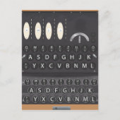 Enigma Machine Briefkaart (Voorkant)
