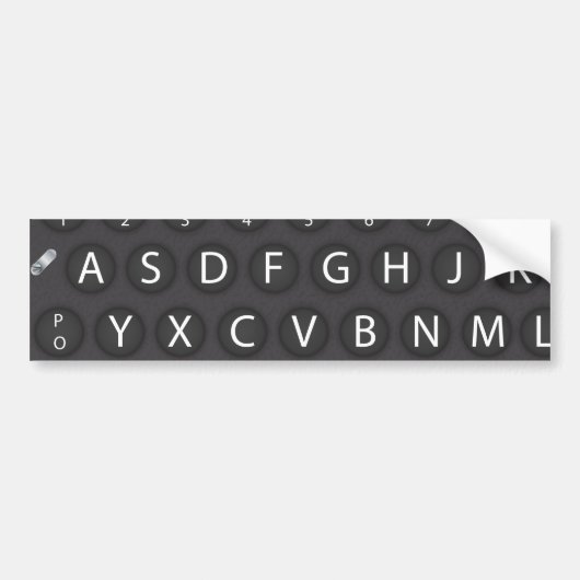 Enigma Machine Bumpersticker (Voorkant)