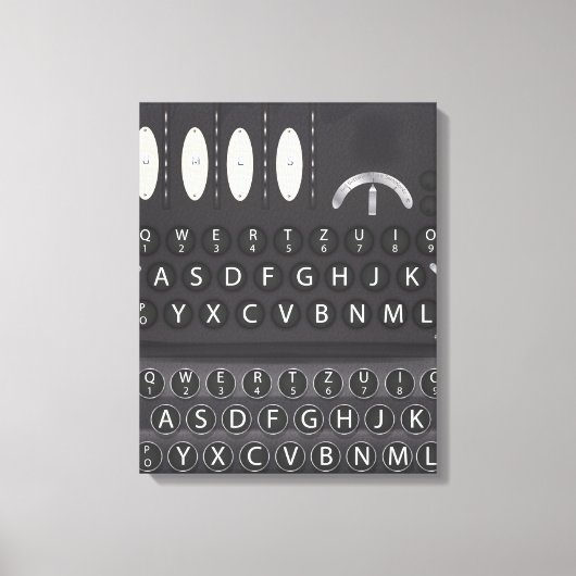Enigma Machine Canvas Afdruk (Voorkant)
