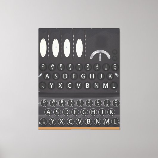 Enigma Machine Canvas Afdruk (Voorkant)