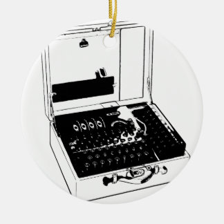 Enigma Machine Cryptography World War II Keramisch Ornament