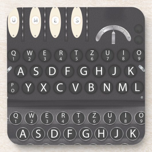 Enigma Machine Drankjes Onderzetter (Voorkant)