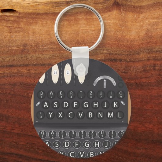 Enigma Machine Sleutelhanger (Voorkant)