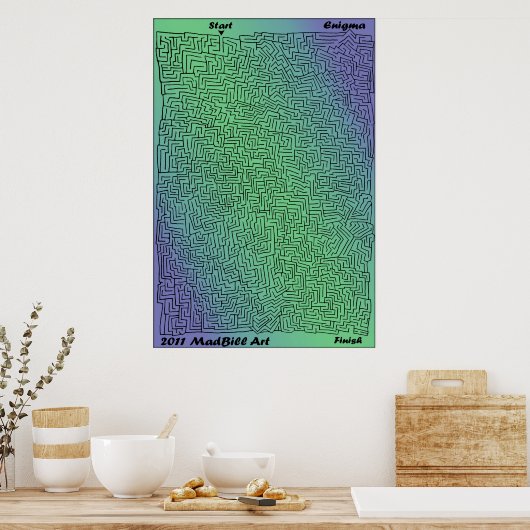 Enigma Maze Poster (Keuken)