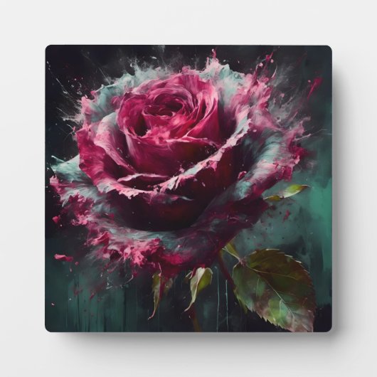 Enigmatic Baccara-Roos Fotoplaat (Voorkant)