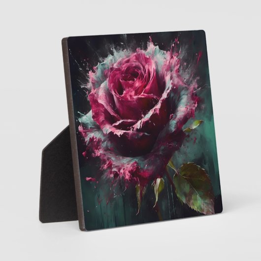 Enigmatic Baccara-Roos Fotoplaat (Voorkant)