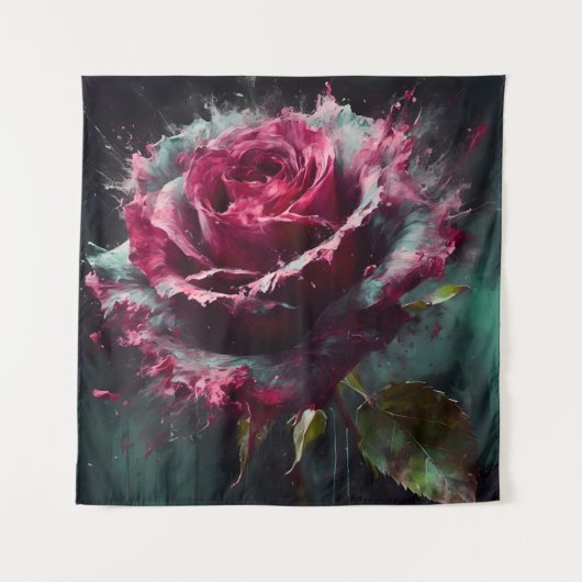 Enigmatic Baccara-Roos Wandkleed (Voorkant)