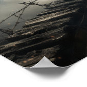 Enigmatic Beauty - Chinees meisje op Broken Bridge Poster (Hoek)