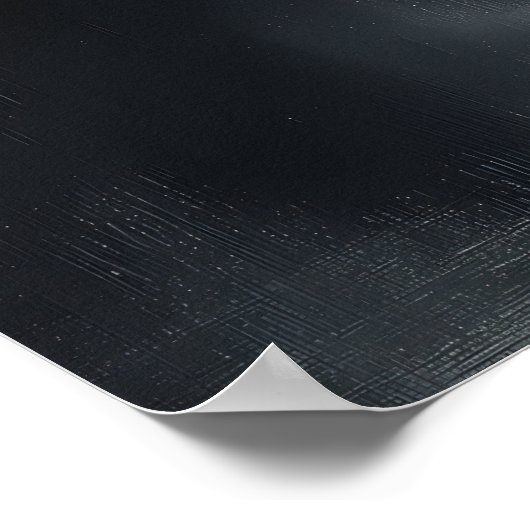 Enigmatic Bridge te midden van mistige reflecties Poster (Hoek)