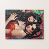 Enigmatic Fantasy Gala - Levendig Surrealistisch P Legpuzzel (Horizontaal)