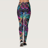 Enigmatic Neon Filament Webdesign Leggings (Achterkant)
