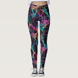 Enigmatic Neon Filament Webdesign Leggings