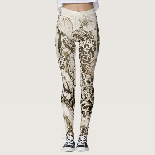 enigmatic octopus@miyairi leggings (Voorkant)
