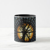 Enigmático Azul Escuro Simbólico Árvore Mística  Mok (Midden)