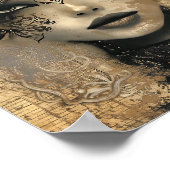 Enigmatische Elegantie: Vlinder fluistert en  Poster (Hoek)