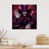Enigmatische kaartspel met Joker Poster (Keuken)