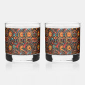 Enigmatische kobalt "Tijdloze voorouderlijke afdru Whisky Glas (Rechts)