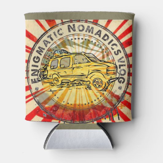 Enigmatische Nomadics Koosie Blikjeskoeler (Voorkant)
