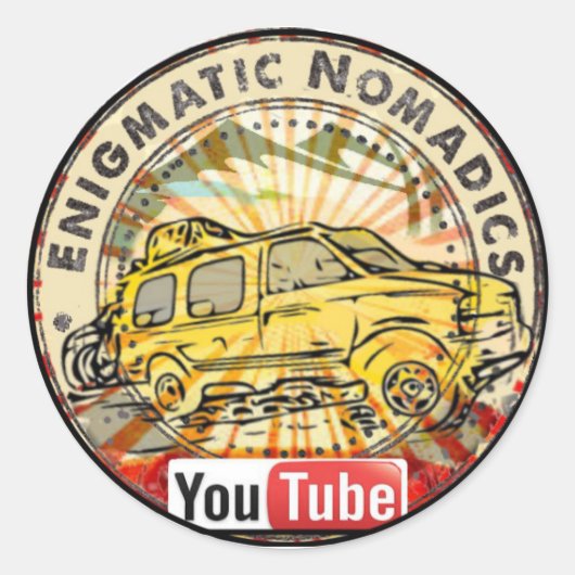Enigmatische Nomadische Sticker (Voorkant)