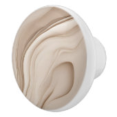 "Enigmatische Oase" | Beige Abstracte kunst Keramische Knop (Rechts)