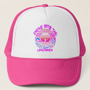 Enigmatische reis: Retro Sunset Exploration Trucker Pet