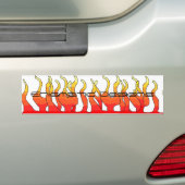 Enigmatische Sticker vlammen (Op auto)
