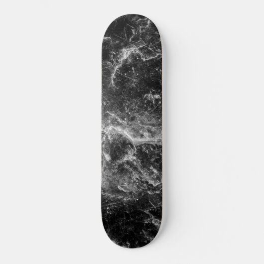 Enigmatische zwarte marmer #2 #texture #decor #art persoonlijk skateboard (Voorkant)