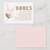 Enigszins ballon Gold Brown Pink Books Verzoek Informatiekaartje (Voorkant / Achterkant)