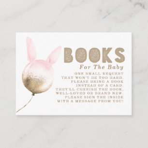 Enigszins ballon Gold Brown Pink Books Verzoek Informatiekaartje