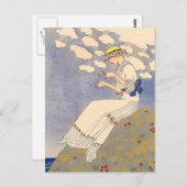 Enigszins door George Barbier Briefkaart (Voorkant / Achterkant)