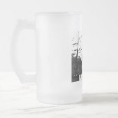 Enigszins een legende matglas bierpul (Links)