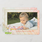 Enigszins Foto Birthday Uitnodiging (Voorkant / Achterkant)