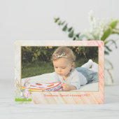 Enigszins Foto Birthday Uitnodiging (Staand voorkant)