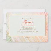 Enigszins Foto Birthday Uitnodiging (Achterkant)